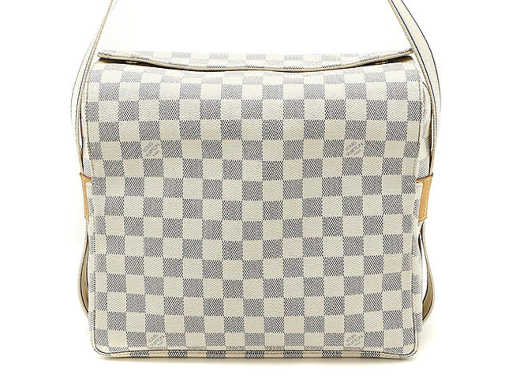 LOUIS VUITTON Bag Shoulder Naviglio Damier Azur White